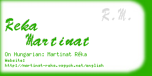 reka martinat business card